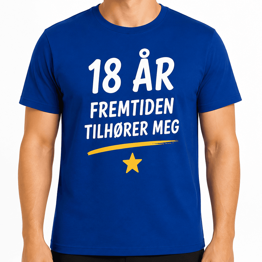 T-skjorte til 18-årsdag – 18 år fremtiden tilhører meg