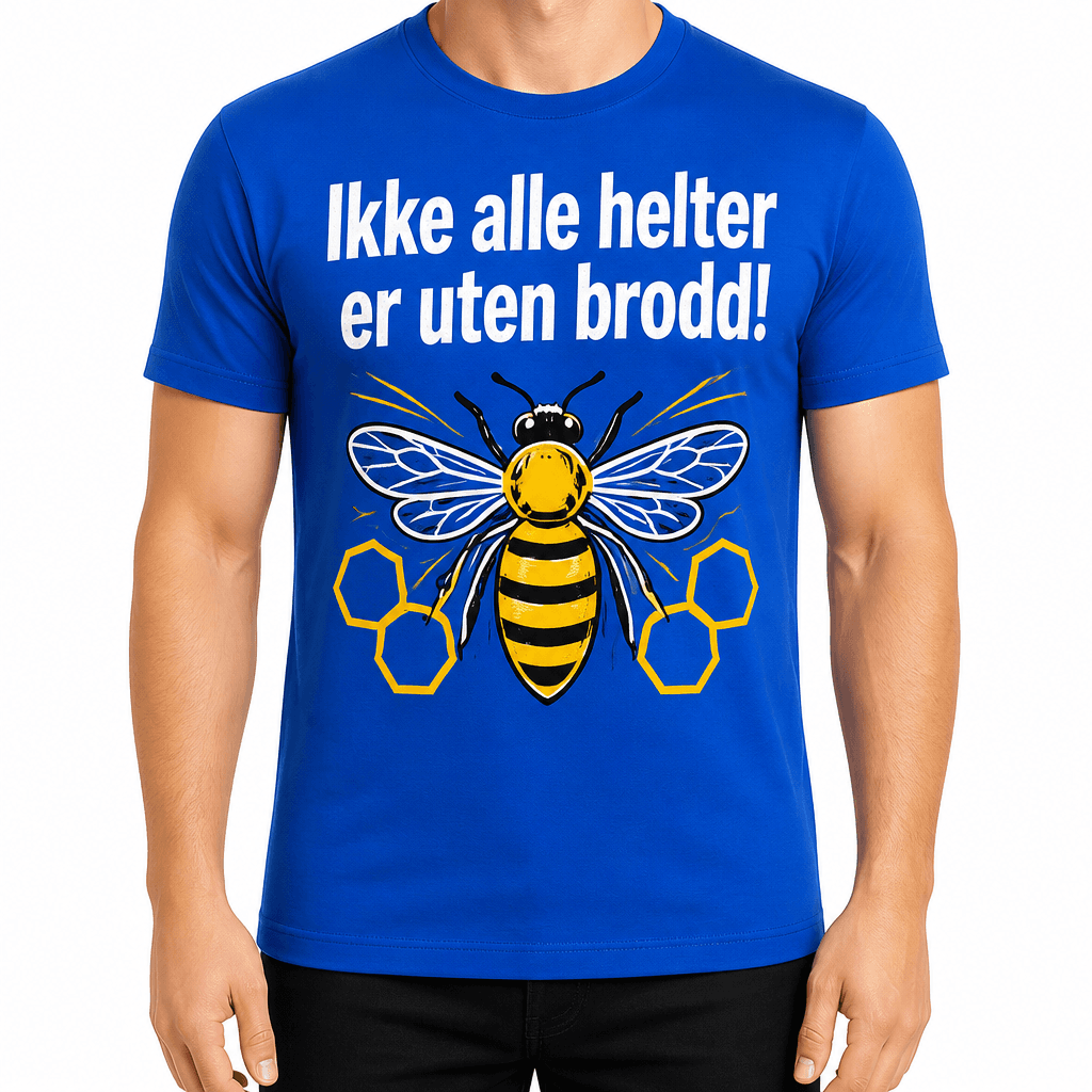 Birøkter-T-skjorte – Ikke alle helter er uten brodd!