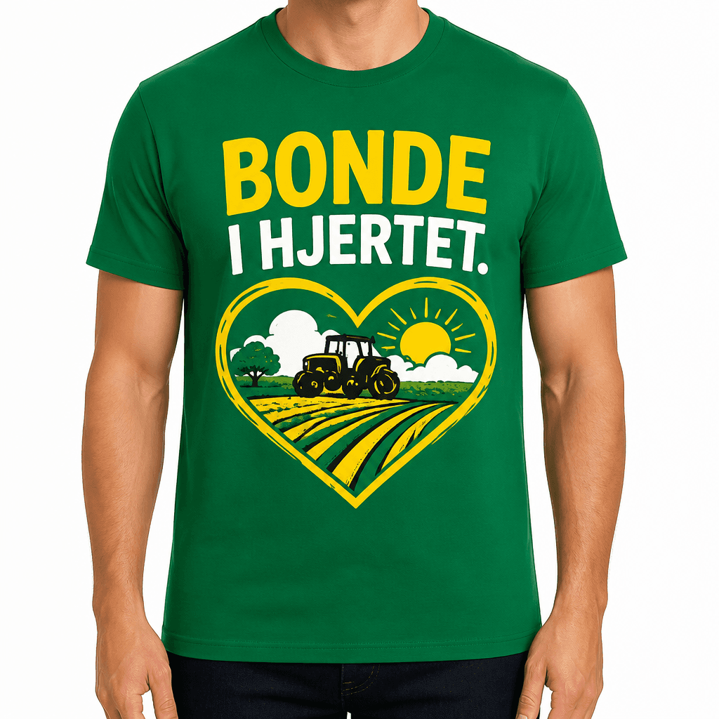 Bonde-T-skjorte – BONDE I HJERTET.