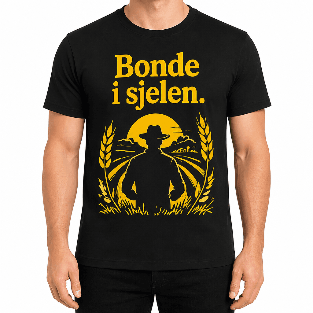 Bonde-T-skjorte – Bonde i sjelen.