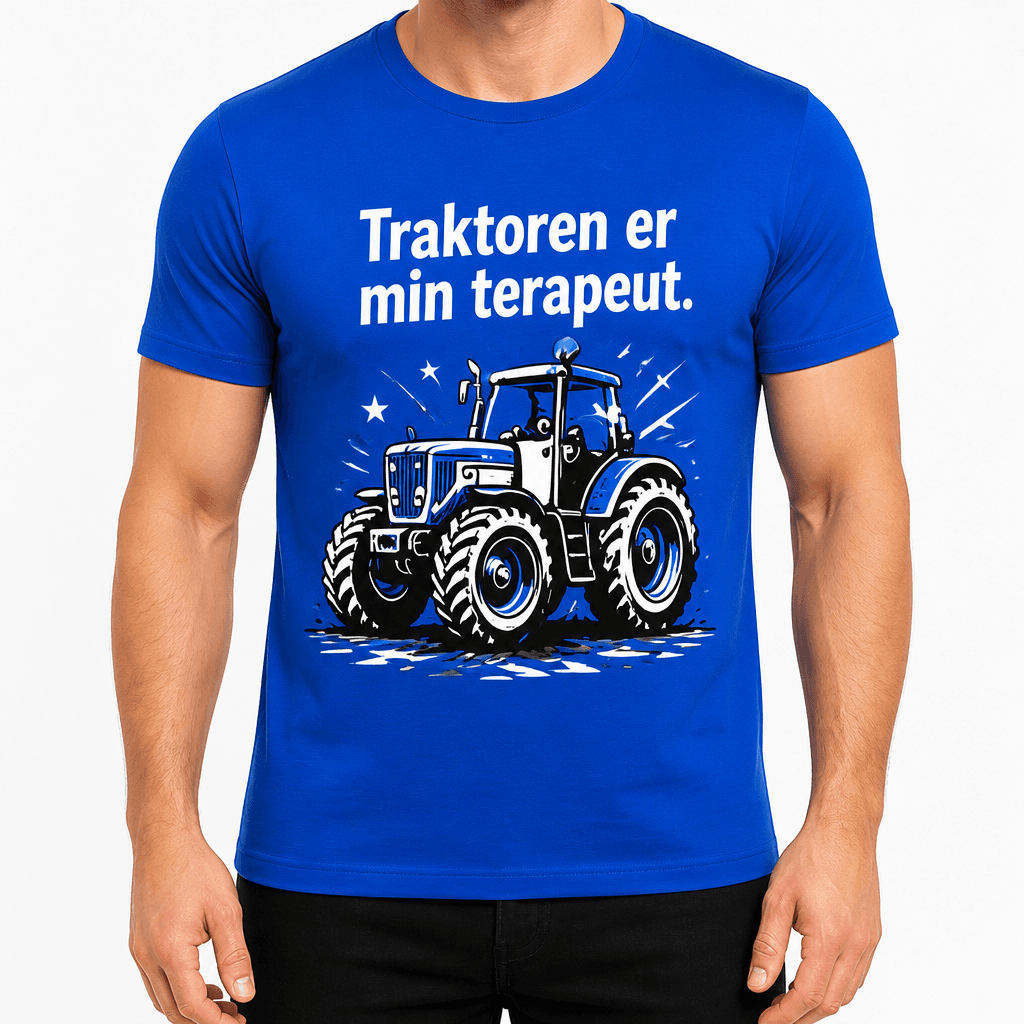 Bonde-T-skjorte – Traktoren er min terapeut.