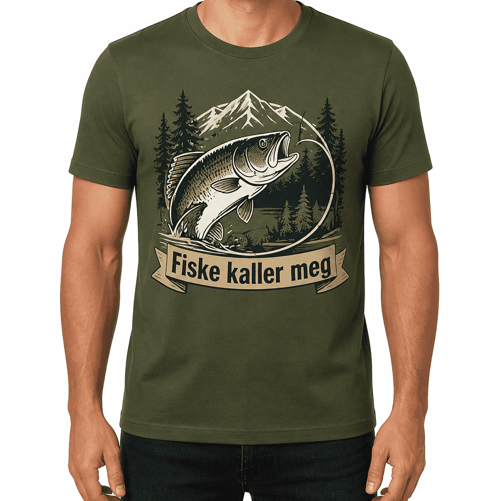 Fisker-T-skjorte – Fiske kaller meg