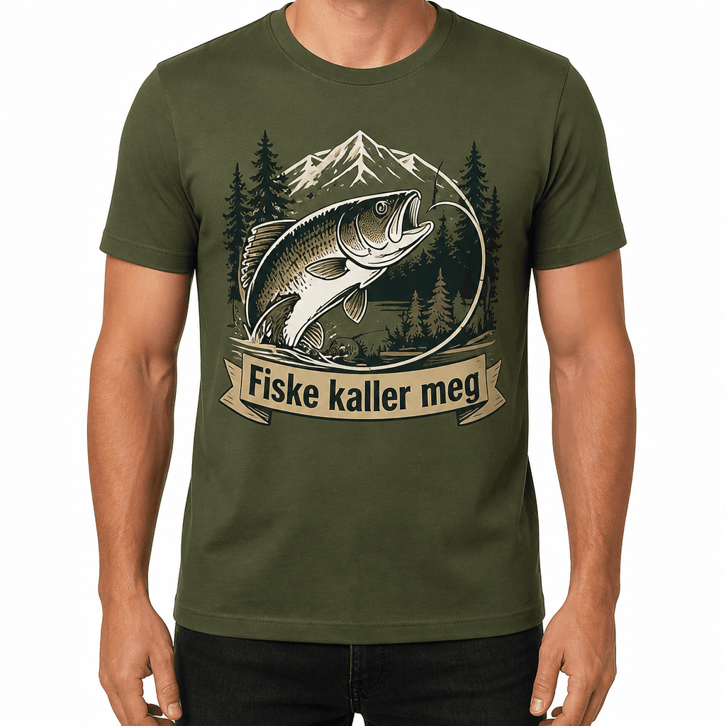 Fisker-T-skjorte – Fiske kaller meg