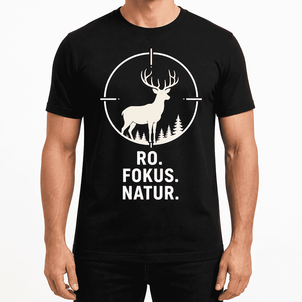 Jakt-T-skjorte – RO. FOKUS. NATUR.