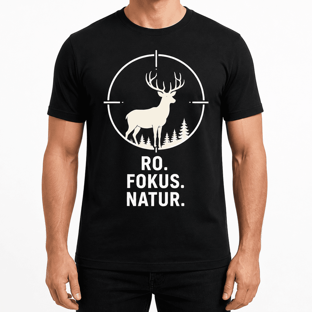 Jakt-T-skjorte – RO. FOKUS. NATUR.