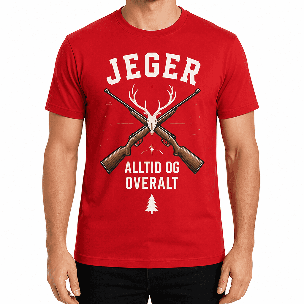 Jakt-T-skjorte – JEGER ALLTID OG OVERALT