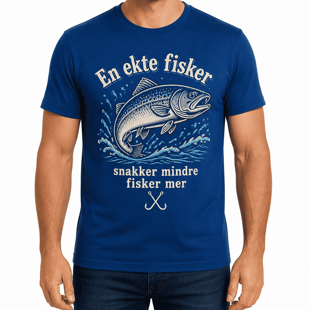 Fisker-T-skjorte – En ekte fisker