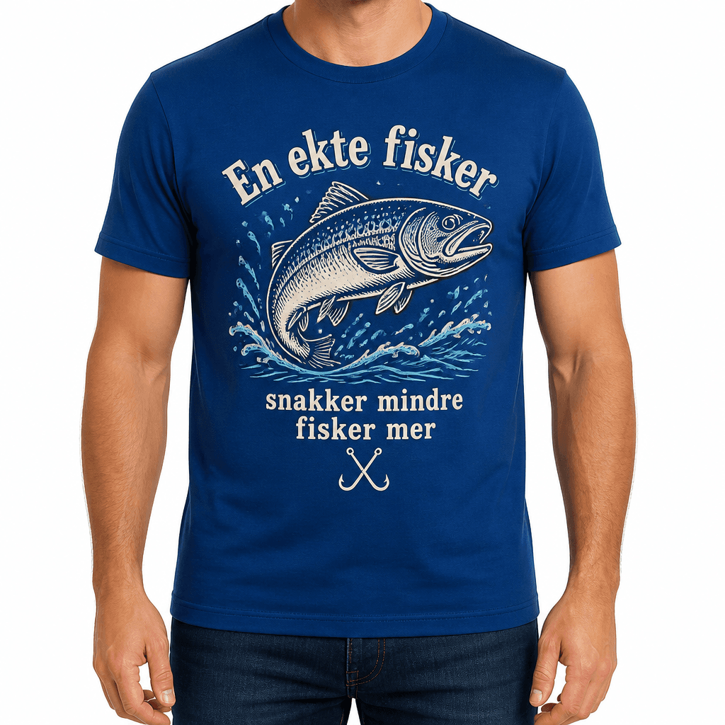 Fisker-T-skjorte – En ekte fisker