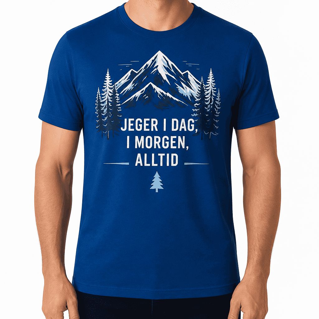 Jakt-T-skjorte – JEGER I DAG, I MORGEN, ALLTID