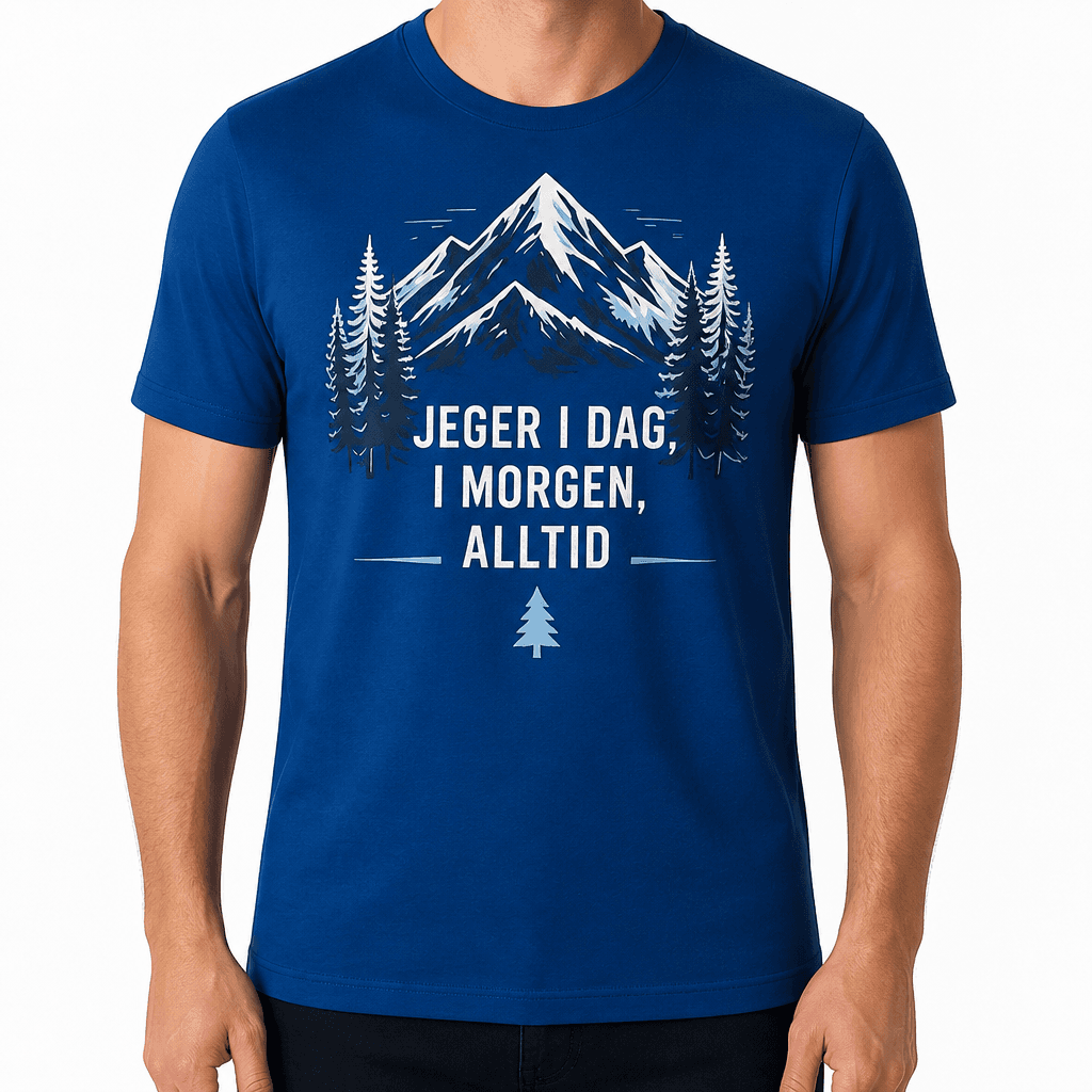 Jakt-T-skjorte – JEGER I DAG, I MORGEN, ALLTID