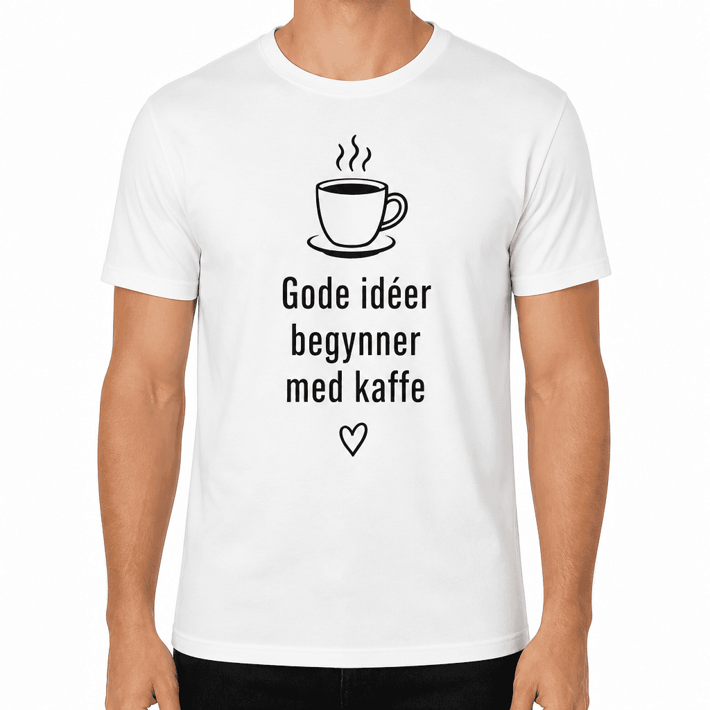 Kolleger T-skjorte – Gode idéer begynner med kaffe