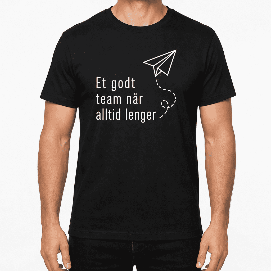 Kolleger T-skjorte â Et godt team nĂ„r alltid lenger