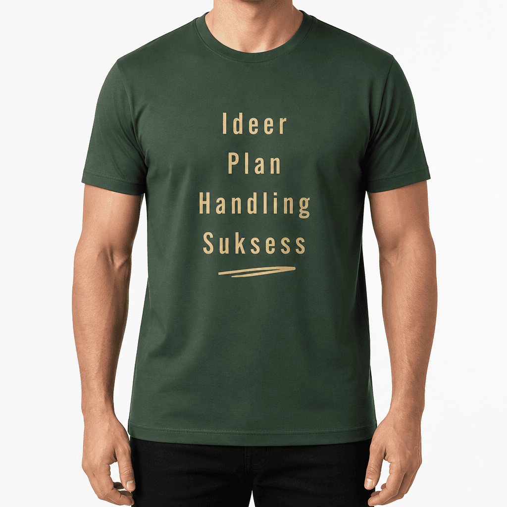 Kolleger T-skjorte – Ideer Plan Handling Suksess