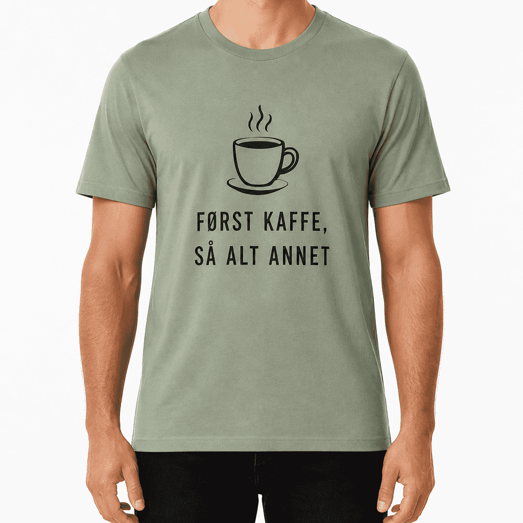 Kolleger T-skjorte â FĂžrst kaffe, sĂ„ alt annet