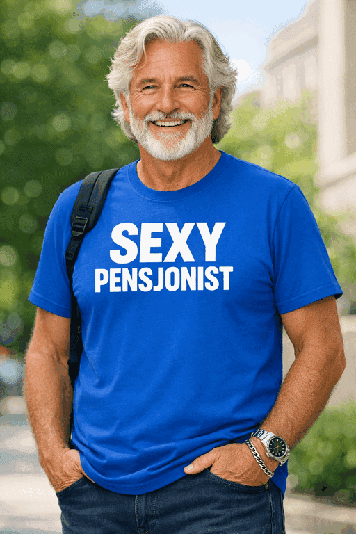 Morsom t-skjorte SEXY PENSJONIST