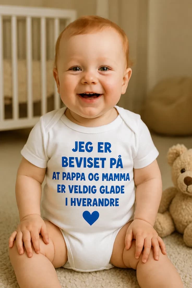 Baby-body bevis på kjærlighet – JEG ER BEVISET