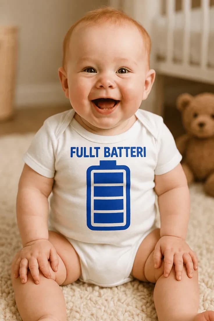 Baby-body Fullt batteri – FULLT BATTERI