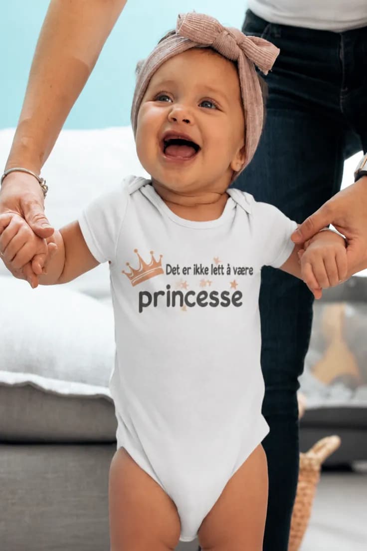 Baby-body Ikke lett å være prinsesse