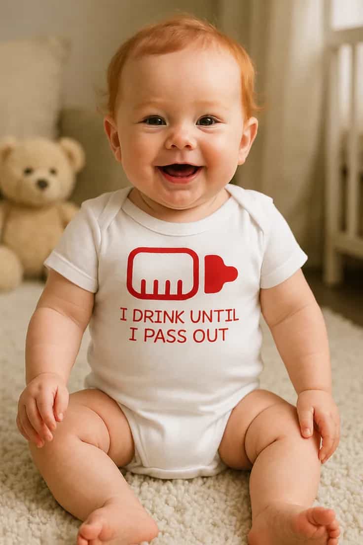 Baby-body Jeg drikker til jeg sovner | I DRINK