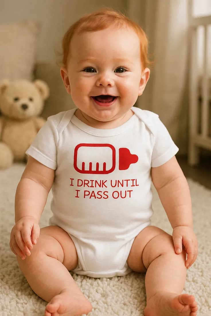 Baby-body Jeg drikker til jeg sovner | I DRINK