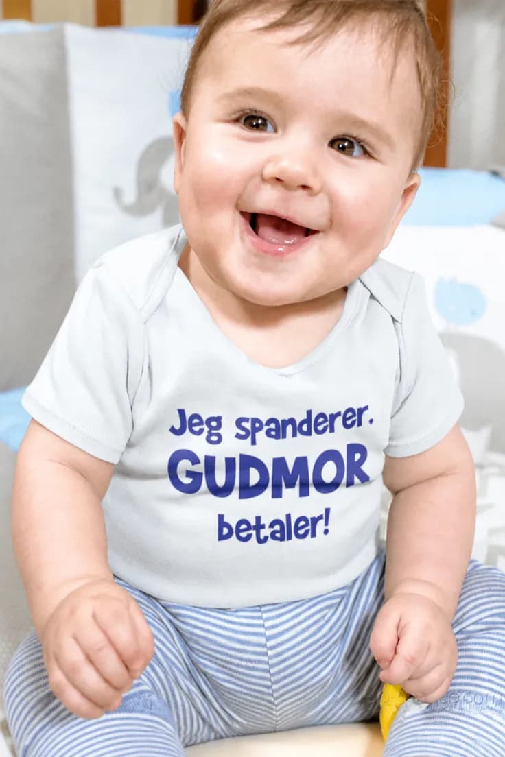 Baby-body Jeg spanderer gudmor betaler