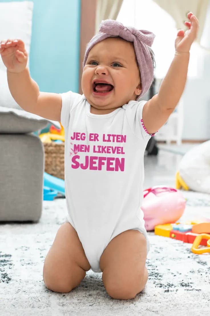 Baby-body Liten men sjefen – JEG ER LITEN