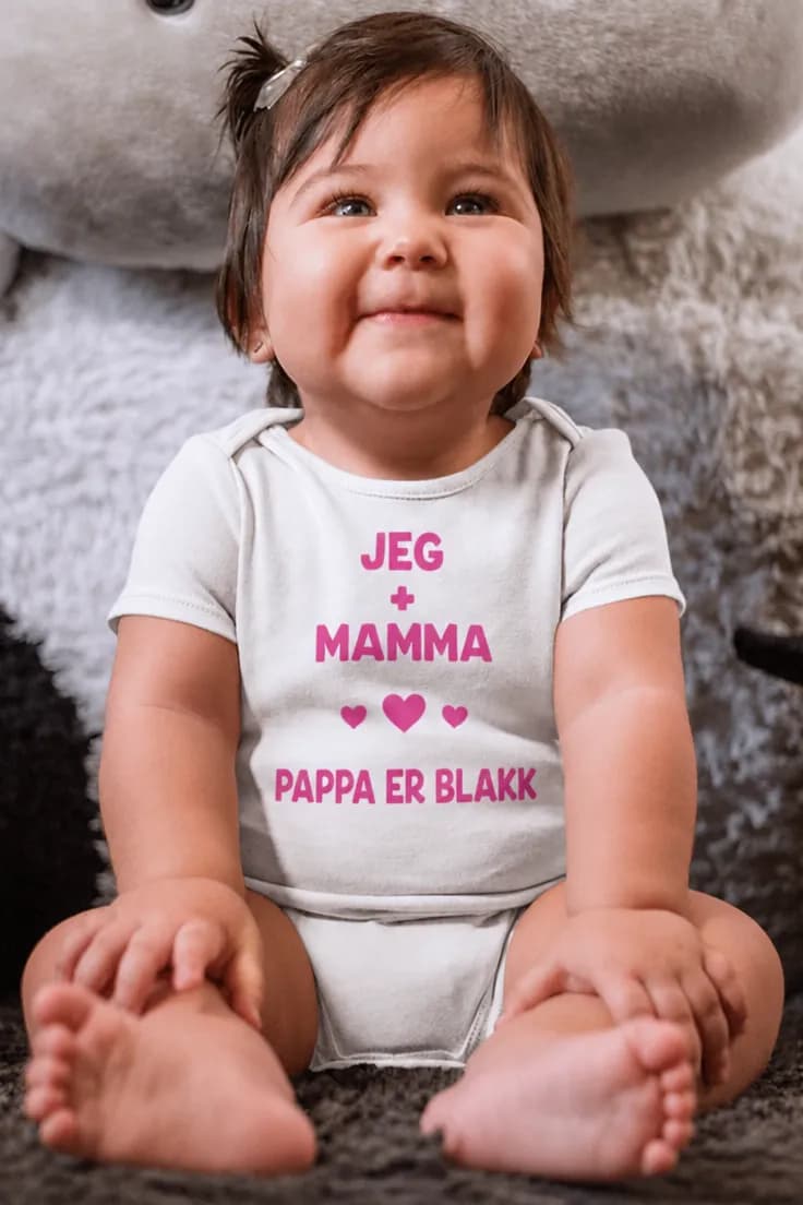 Baby-body pappa er blakk – JEG + MAMMA