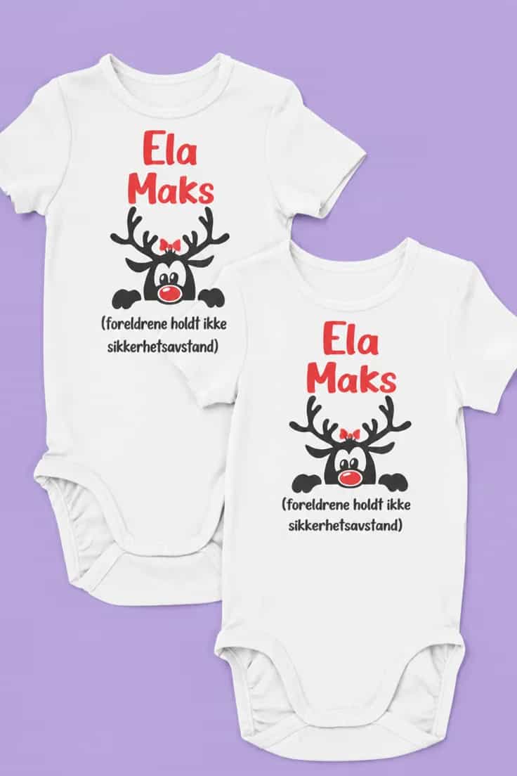 Baby-body Sikkerhetsavstand med navn â Ela Maks
