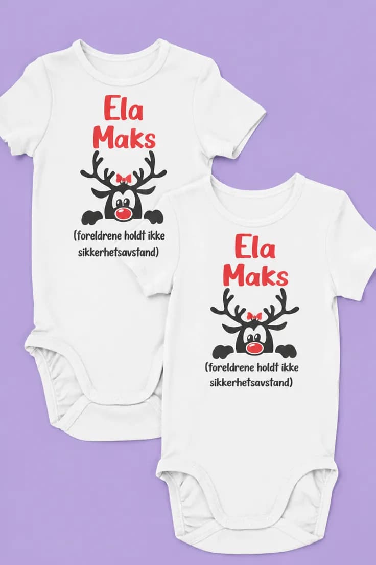 Baby-body Sikkerhetsavstand med navn – Ela Maks