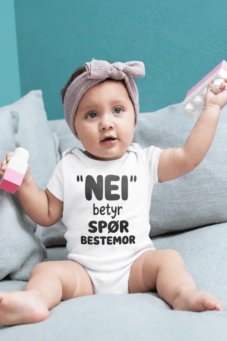 Baby-body Spør bestemor – "NEI" betyr SPØR BESTEMOR