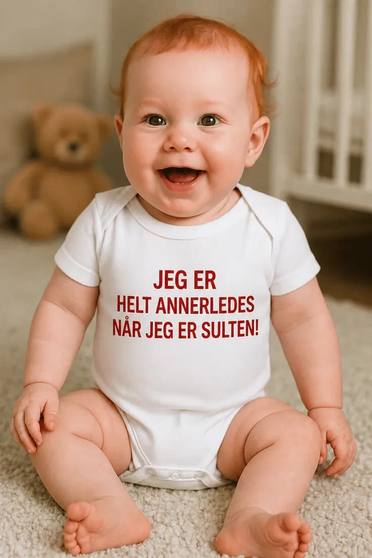 Baby-body Sulten og helt annerledes – JEG ER
