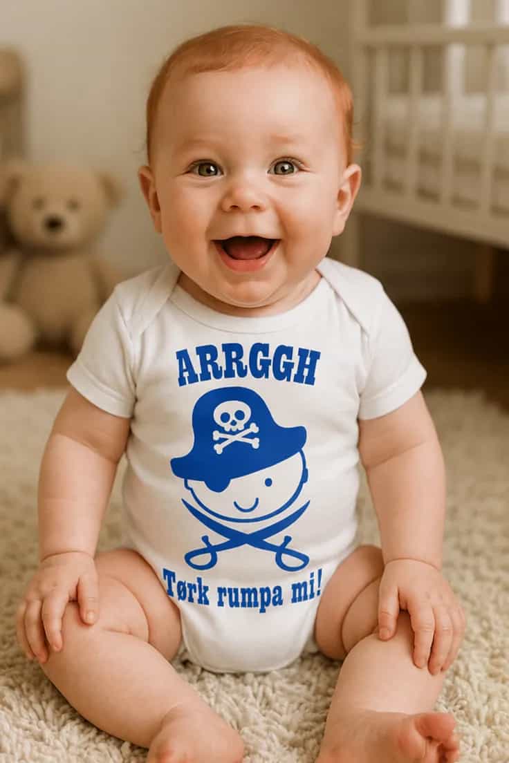 Baby-body Tørk rumpa mi – ARRGGH Tørk rumpa mi!
