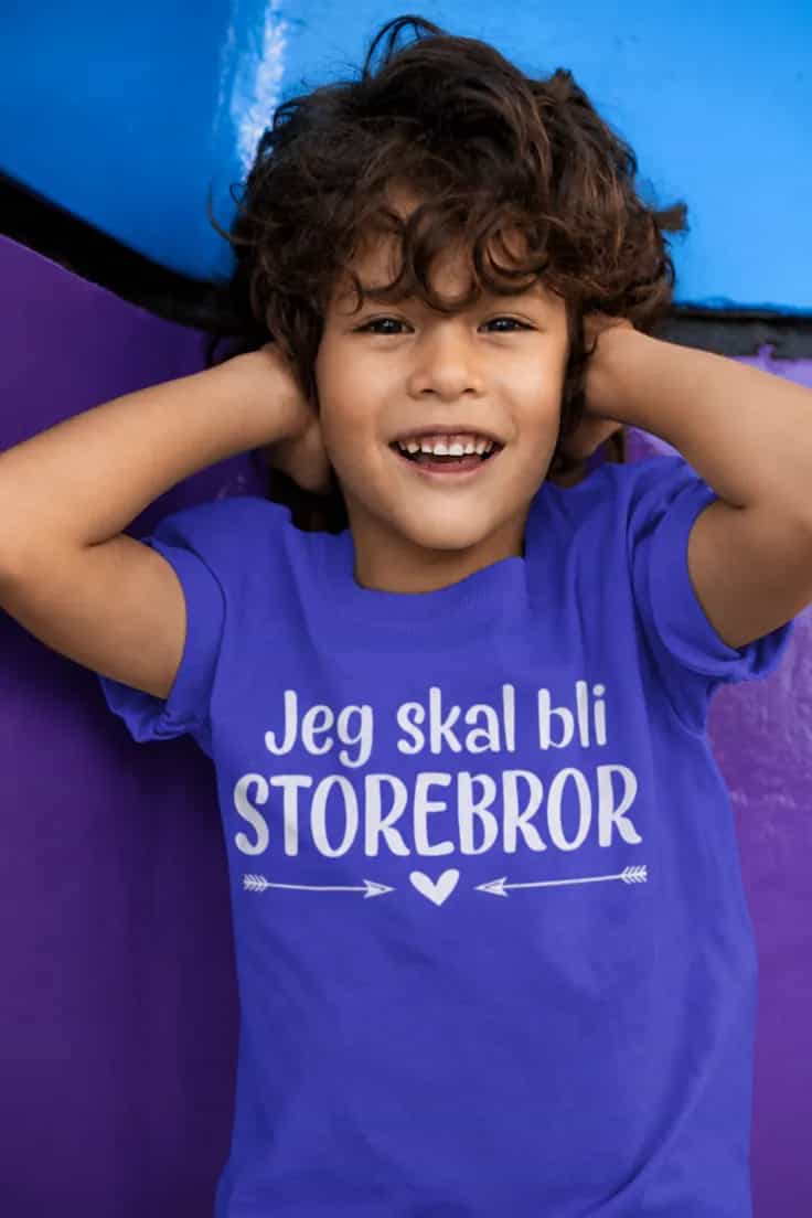 Barne t-skjorte Blir storebror | Jeg skal bli STOREBROR