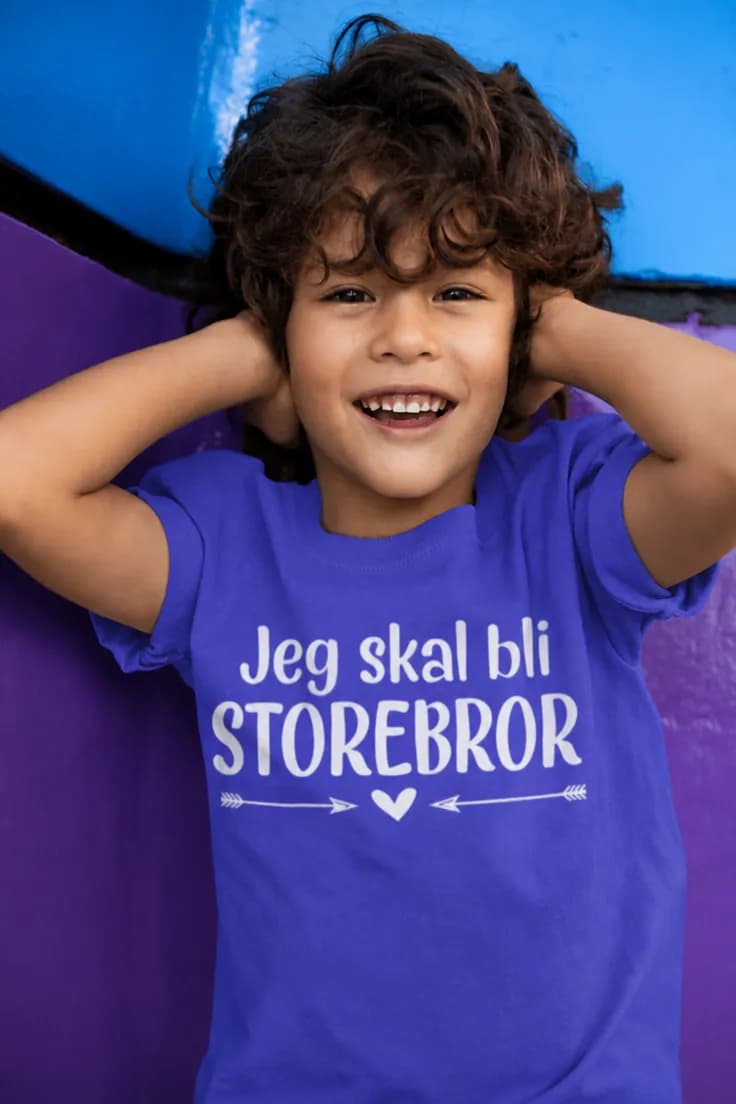 Barne t-skjorte Blir storebror | Jeg skal bli STOREBROR