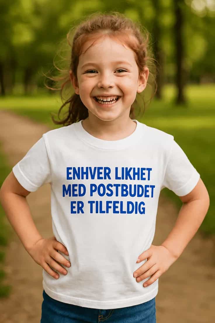 Barne t-skjorte Likhet med postbudet