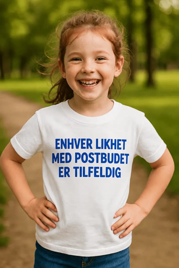 Barne t-skjorte Likhet med postbudet