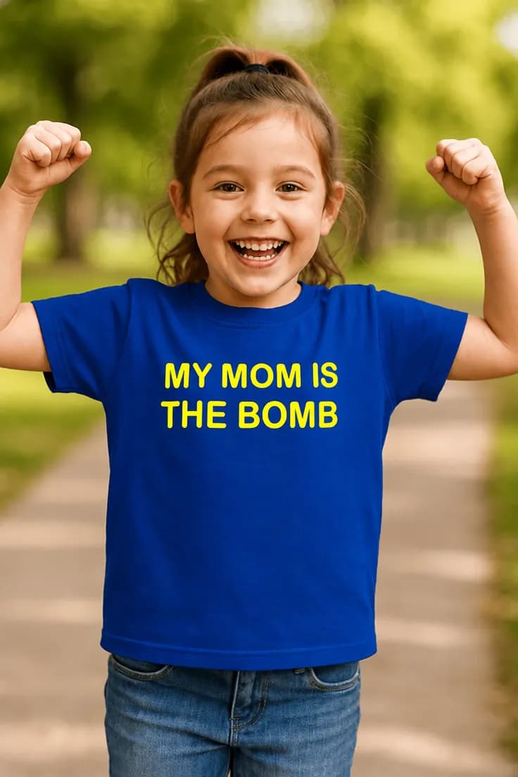 Barne t-skjorte Mamma er bomben