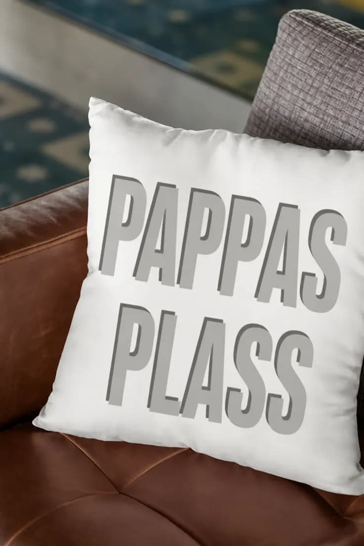 Dekorativ pute Pappas plass – PAPPAS PLASS