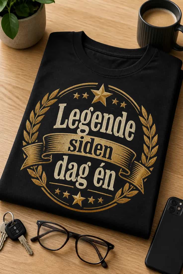 Fødselsdags-t-skjorte – Legende siden dag én