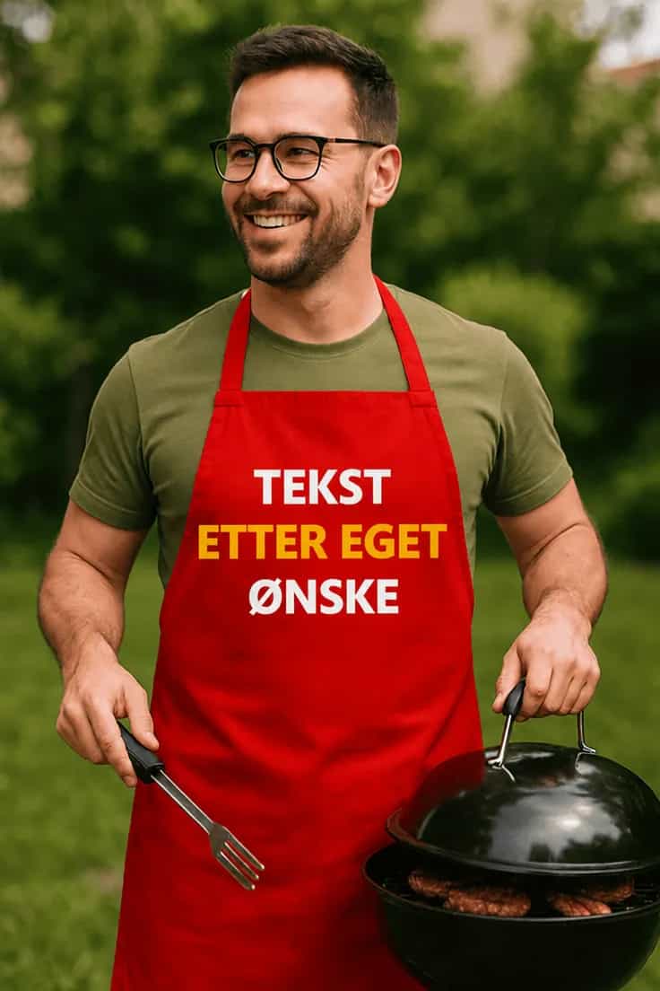 Forkle med valgfri tekst | TEKST ETTER EGET ØNSKE