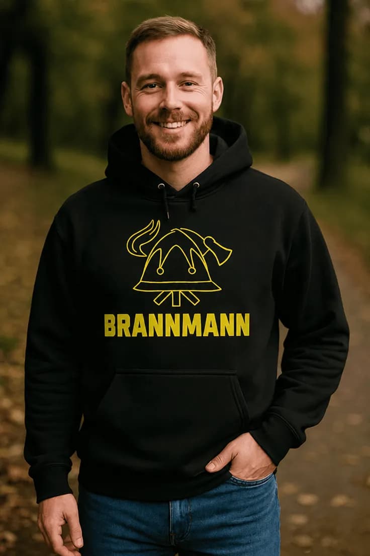 Genser Brannmann med hjelm – BRANNMANN