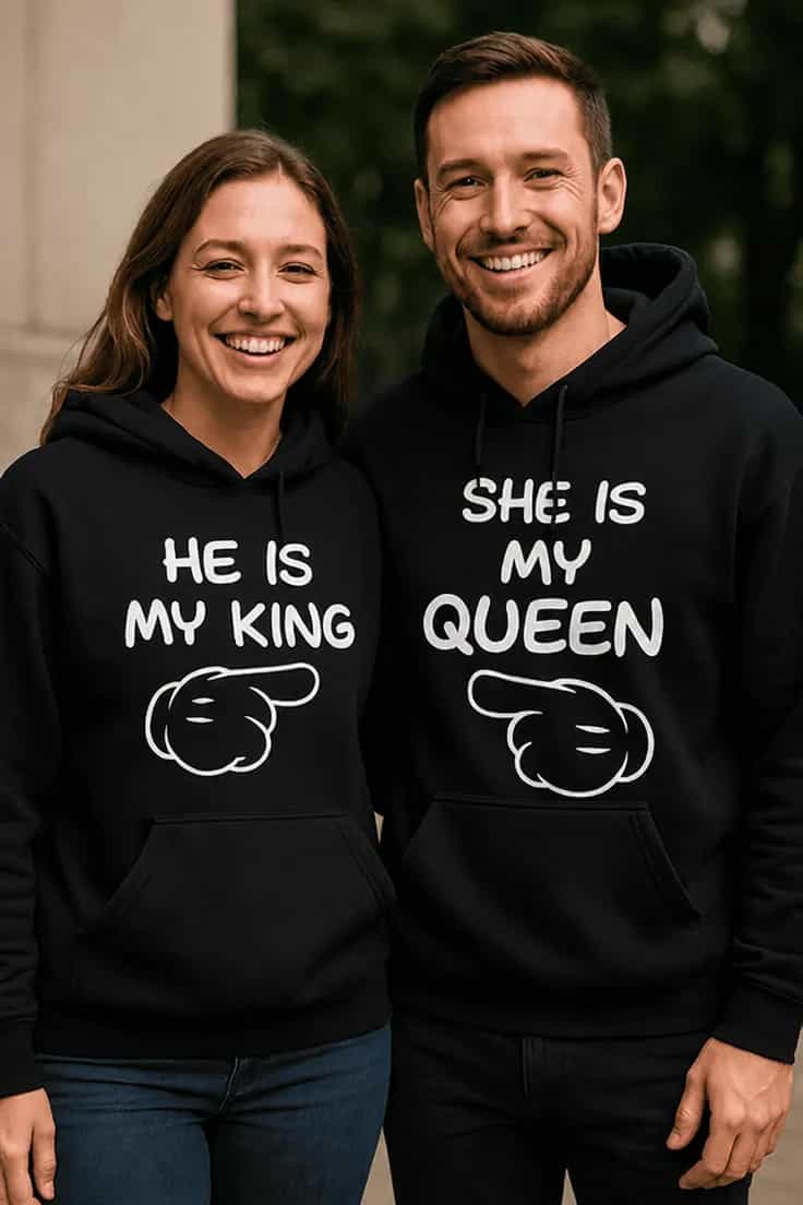 Genser My king and queen – HE IS MY KING SHE IS MY QUEEN छ