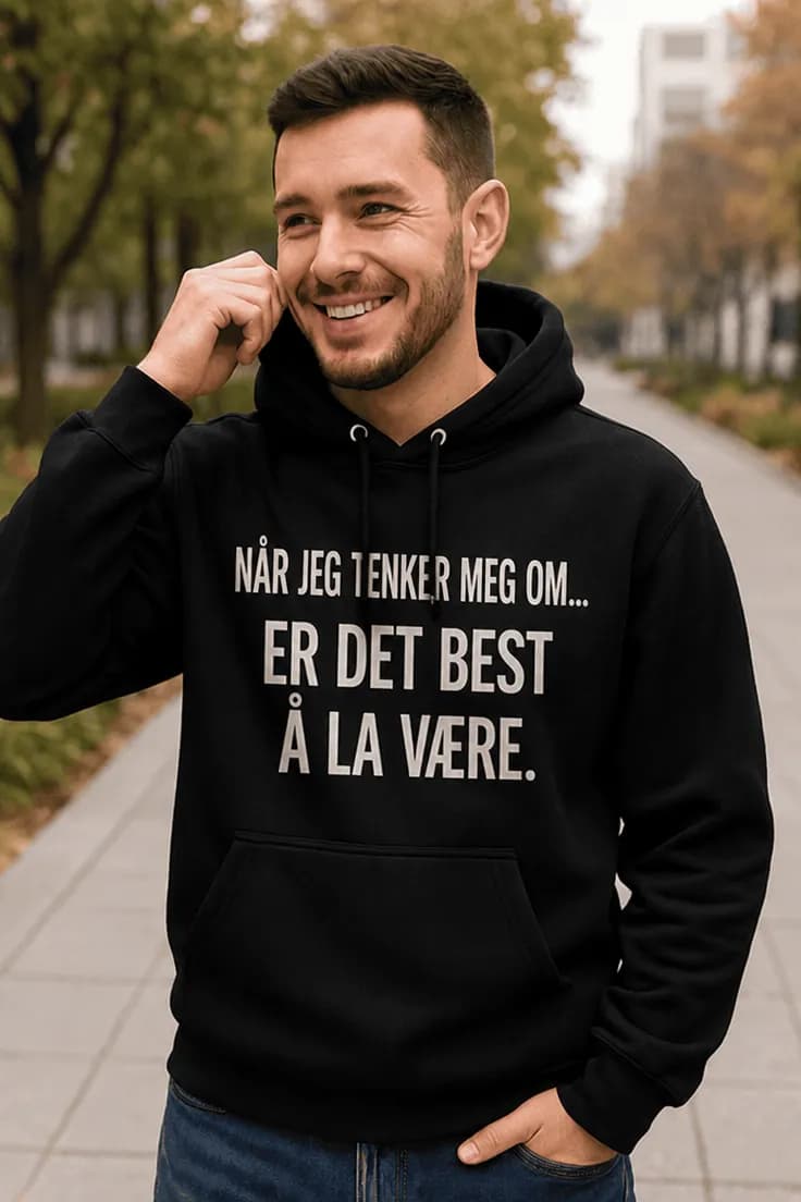 Genser Når jeg tenker meg om – Å la være..