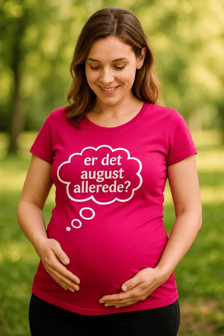 Gravid t-skjorte Er det ønsket måned allerede?