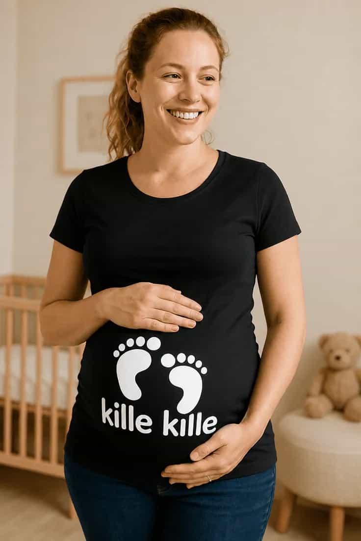 Gravid t-skjorte kille kille â kille kille