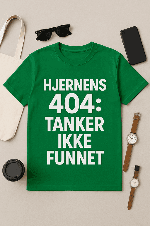 Hjernens 404: Tanker Ikke Funnet T-skjorte