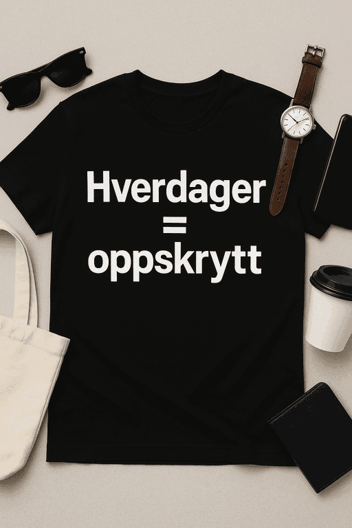 Hverdager = Oppskrytt T-skjorte