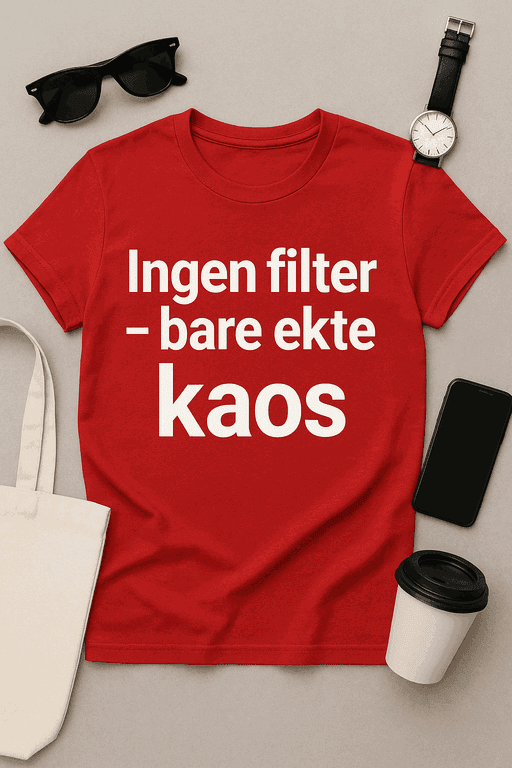 Ingen filter – Bare ekte kaos T-skjorte