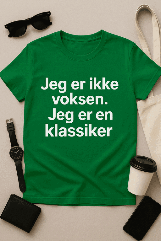 Jeg er ikke voksen. Jeg er en klassiker T-skjorte