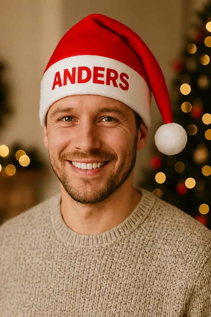 Lue til jul med navn ANDERS